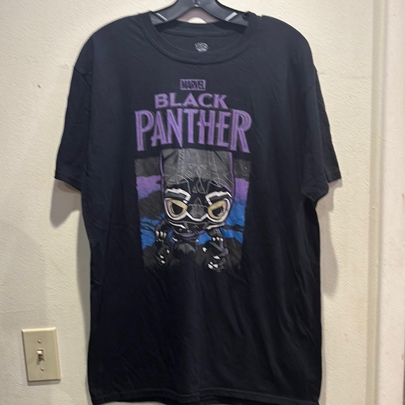 Marvel Black Panther Tee with Purple and Blue Accents - Picture 1 of 3